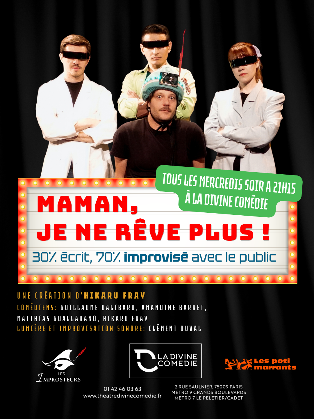 Affiche du spectacle Maman, je ne rêve plus !